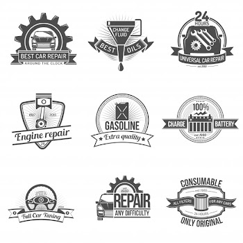 Auto service emblem