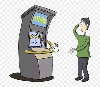 Automated Teller Machine Commercial Bank Money Cash - Atm Cartoon