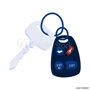 Automobile keys illustration