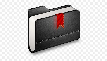 automotive tail & brake light brand wallet - Bookmark Black Folder 