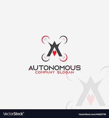 autonomous letter a drone company logo