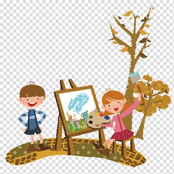 Autumn Adobe Illustrator , Painting child transparent background PNG clipart