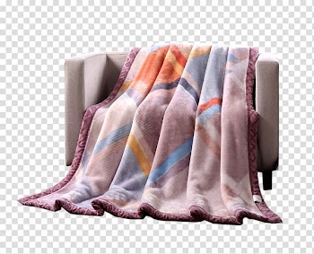 Autumn and winter double thick raschel blanket transparent background PNG clipart