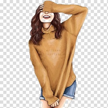 Autumn and winter outfit transparent background PNG clipart