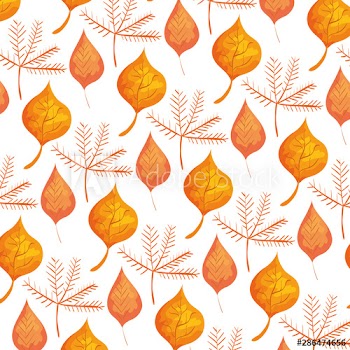 autumn branch and dry leafs nature pattern