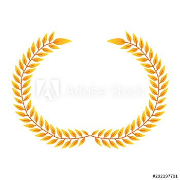 autumn branch with leafs decorative crown