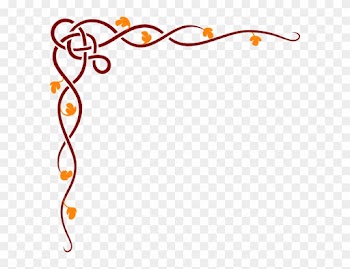 Autumn Clip Art Borders - Corner Border Design Red