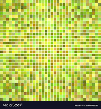 Autumn color pixel mosaic background vector image