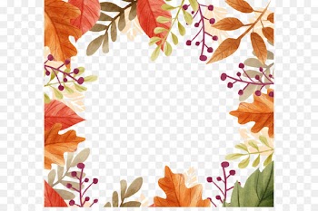 Autumn Craft Fair Clip art - Beautiful autumn leaves border 
