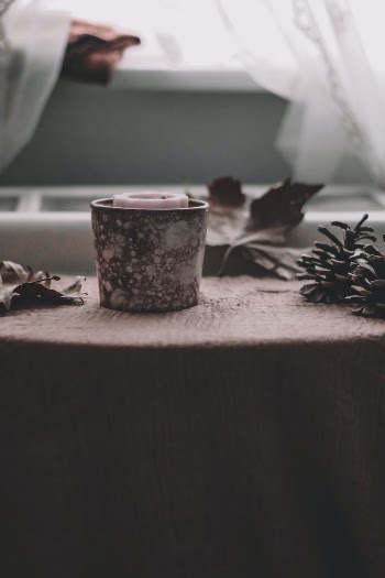 Autumn Decor with Candle