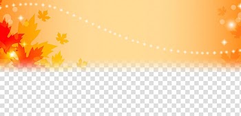 Autumn decorative background transparent background PNG clipart