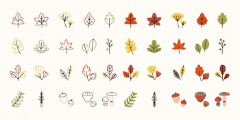 Autumn design elements | Free stock vector - 893110