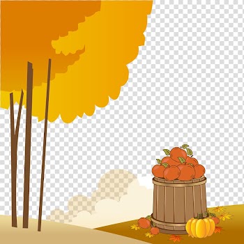 Autumn Euclidean Illustration, autumn harvest pumpkin transparent background PNG clipart