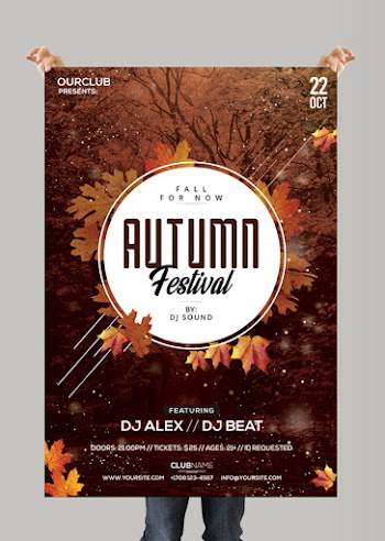 Autumn Festival – Free PSD Flyer Template