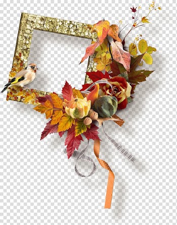 Autumn Floral design Frames, autumn transparent background PNG clipart