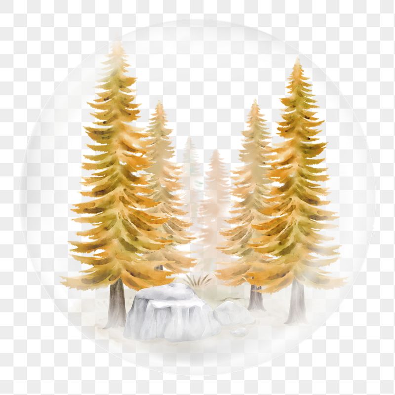Autumn forest png sticker, watercolor | Free PNG - rawpixel