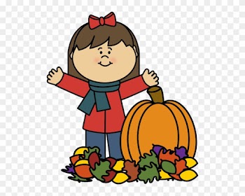 Autumn Girl Clip Art - Fall Clipart