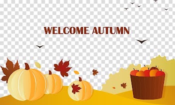 Autumn Illustration, Welcome the arrival of autumn transparent background PNG clipart