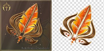 Autumn Jewel free, brown and orange painting transparent background PNG clipart