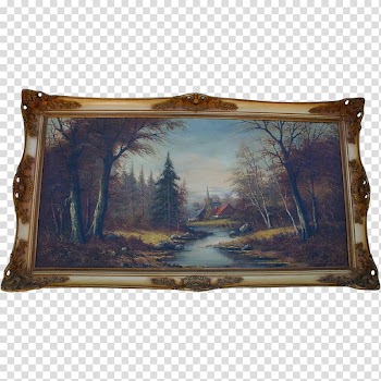 Autumn Landscape Hungary Oil painting, painting transparent background PNG clipart