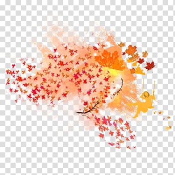 Autumn Leaf, Autumn autumnal elements transparent background PNG clipart
