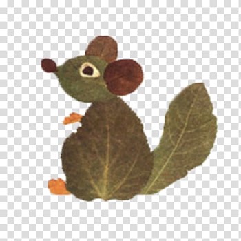 Autumn leaf color Art Craft, Leaves squirrel fight transparent background PNG clipart