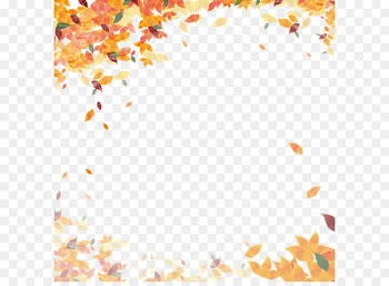 Autumn leaf color Clip art - Autumn poster frame 