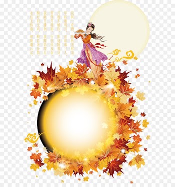 Autumn leaf color Euclidean vector Icon - Mid-Autumn Festival creative 