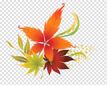 Autumn leaf color , Fall Leaves Decor , brown and green leaves illustration transparent background PNG clipart