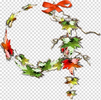 Autumn leaf color Frames, leaf frame transparent background PNG clipart