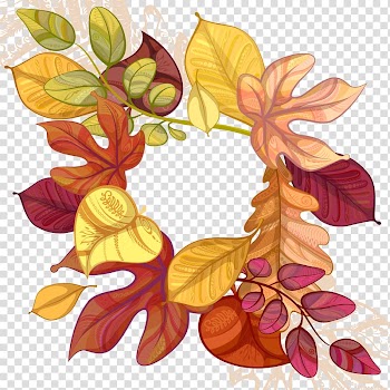 Autumn Leaf Euclidean , Hand painted autumn leaves transparent background PNG clipart