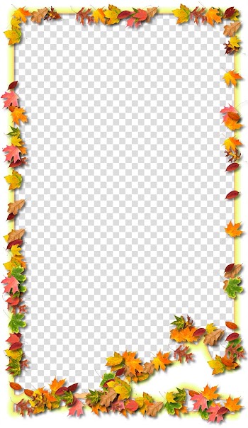 Autumn Leaf frame , Autumn Leaf Outline transparent background PNG clipart