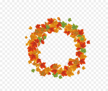 Autumn Leaf - Vector Autumn Leaves Wreath png download - 785*753 ...