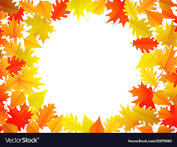 Autumn leaves background with copyspace Royalty Free Vector
