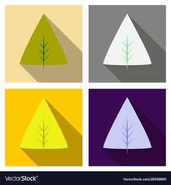 Autumn leaves isolated on colour background vector image
