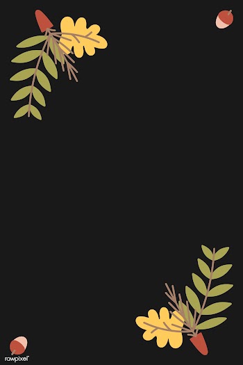 Autumn leaves on black | Free stock vector - 893077