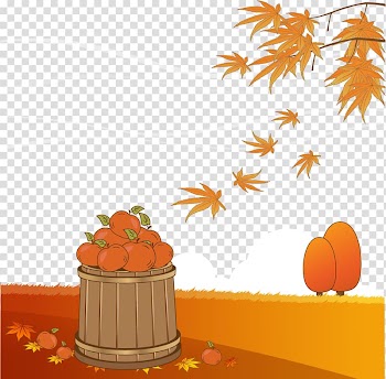 Autumn Maple leaf , Autumn Maple Pumpkin transparent background PNG clipart