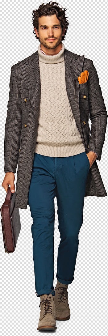 Autumn Overcoat Jeans Winter Blog, Double-breasted transparent background PNG clipart