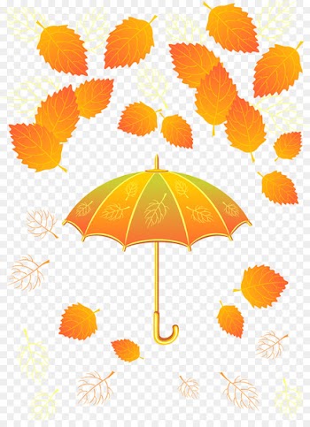 Autumn Portable Network Graphics Umbrella T-shirt Leaf - autumn 