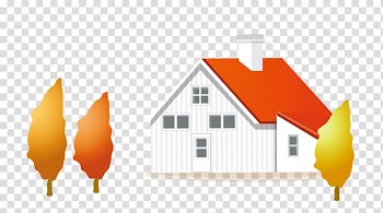 Autumn Poster Cartoon, Autumn House transparent background PNG clipart
