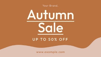 Autumn sale banner template, orange | Free PSD Template - rawpixel