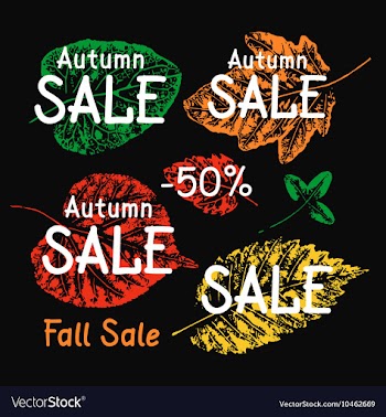 Autumn sale vector image