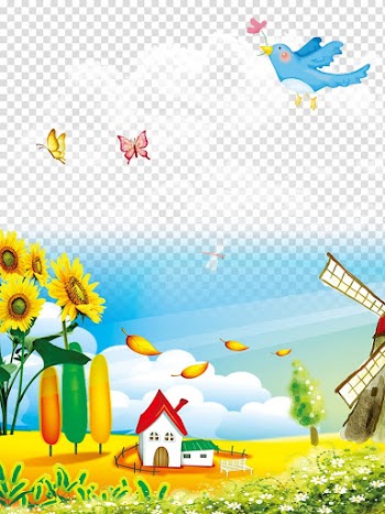 Autumn scenery transparent background PNG clipart