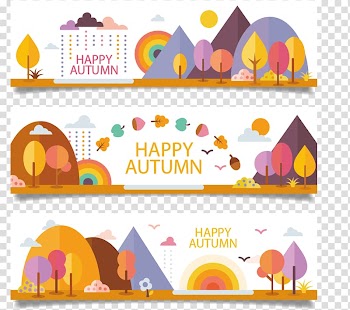 Autumn scenery transparent background PNG clipart