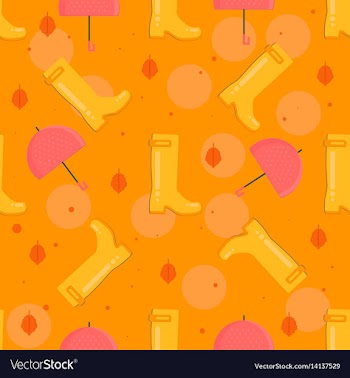 Autumn stuff pattern vector image