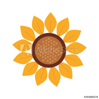 autumn sunflower seasonal icon