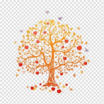 Autumn tree,autumn elements transparent background PNG clipart