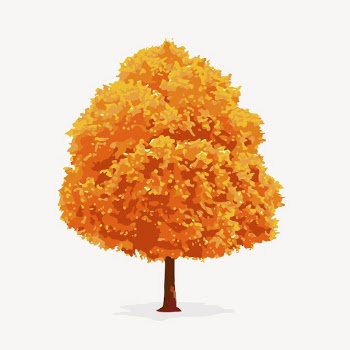 Autumn tree isolated on white, | Free Vector Illustration - rawpixel