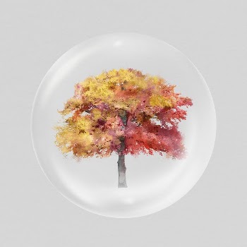 Autumn tree sticker, watercolor nature | Free PSD - rawpixel