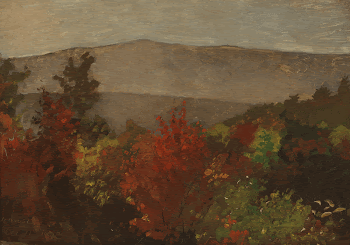 Autumn Treetops (1873) by Winslow | Free Photo - rawpixel